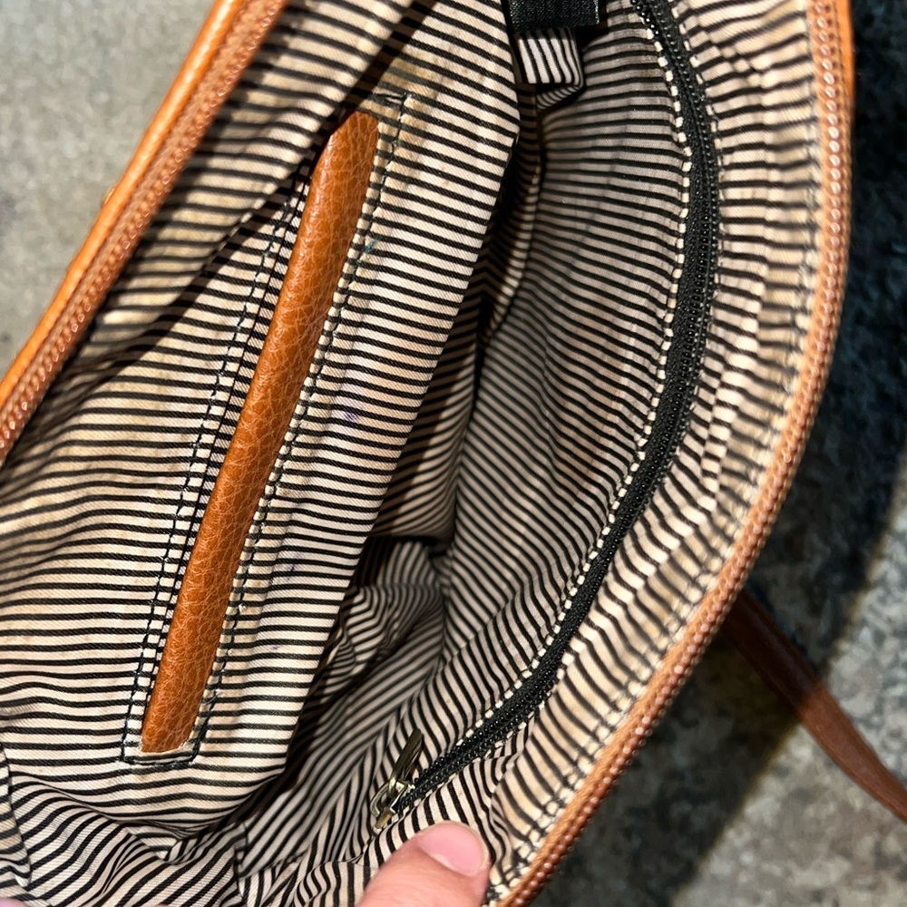 Brown Crossbody Bag Lightweight Dome Shoulder Bag Retro Leather Satchel Wallet - Picture 3 of 6